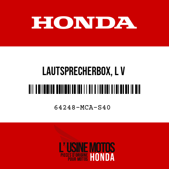 image de 64248-MCA-S40 LAUTSPRECHERBOX, L V