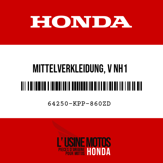 image de 64250-KPP-860ZD MITTELVERKLEIDUNG, V NH1 