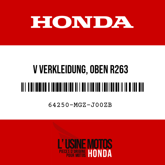 image de 64250-MGZ-J00ZB V VERKLEIDUNG, OBEN R263