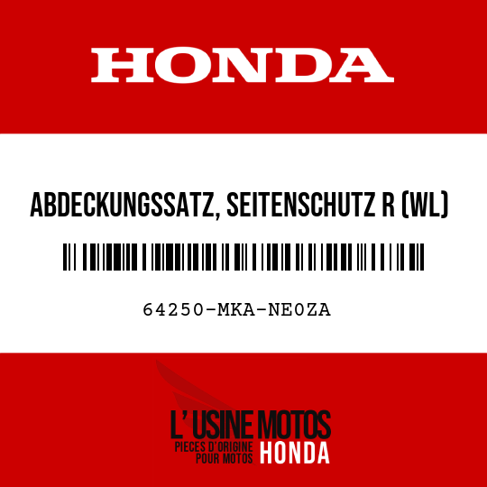 image de 64250-MKA-NE0ZA ABDECKUNGSSATZ, SEITENSCHUTZ R (WL) TYPE1