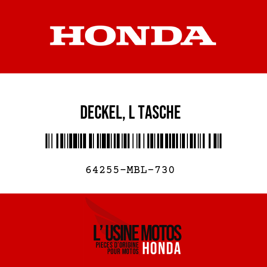 image de 64255-MBL-730 DECKEL, L TASCHE