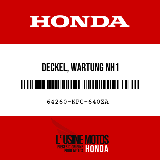 image de 64260-KPC-640ZA DECKEL, WARTUNG NH1