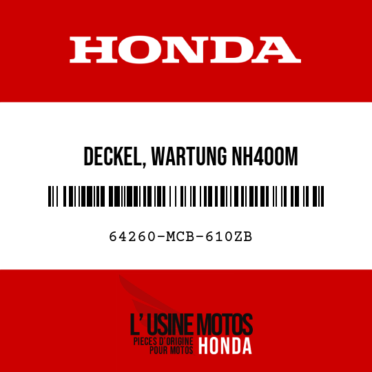 image de 64260-MCB-610ZB DECKEL, WARTUNG NH400M 