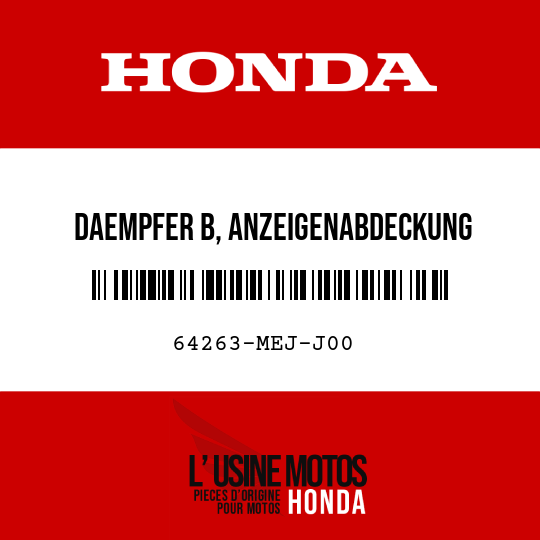 image de 64263-MEJ-J00 DAEMPFER B, ANZEIGENABDECKUNG