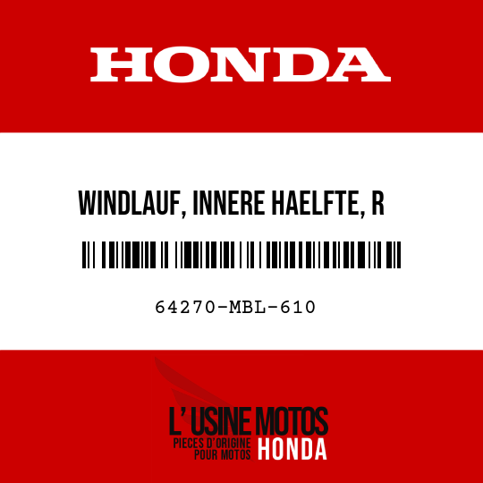 image de 64270-MBL-610 WINDLAUF, INNERE HAELFTE, R