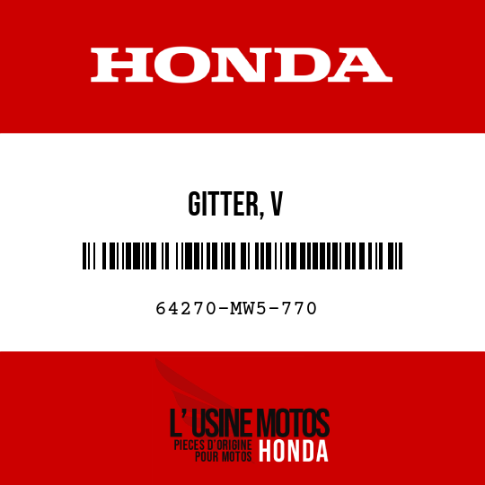 image de 64270-MW5-770 GITTER, V