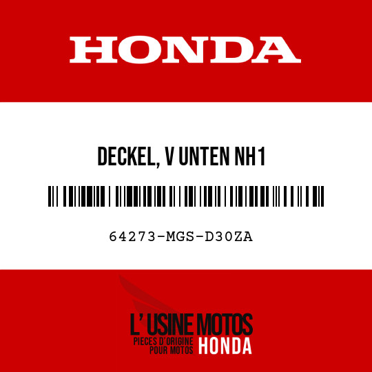 image de 64273-MGS-D30ZA DECKEL, V UNTEN NH1