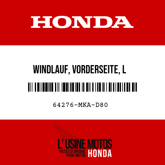 image de 64276-MKA-D80 WINDLAUF, VORDERSEITE, L