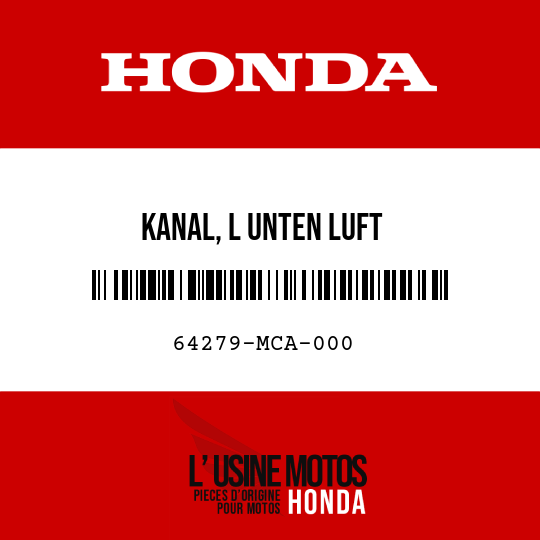 image de 64279-MCA-000 KANAL, L UNTEN LUFT