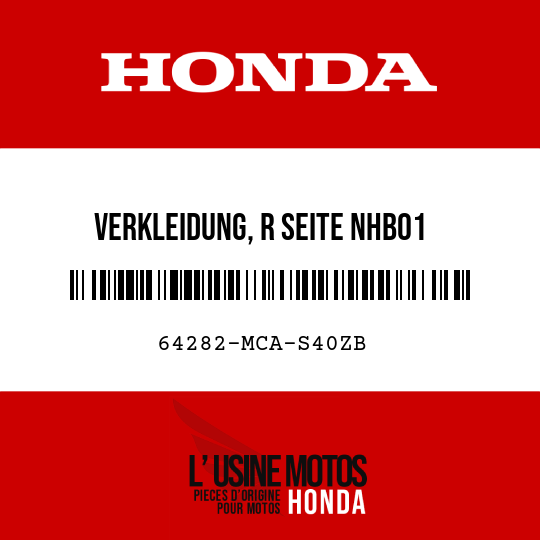 image de 64282-MCA-S40ZB VERKLEIDUNG, R SEITE NHB01