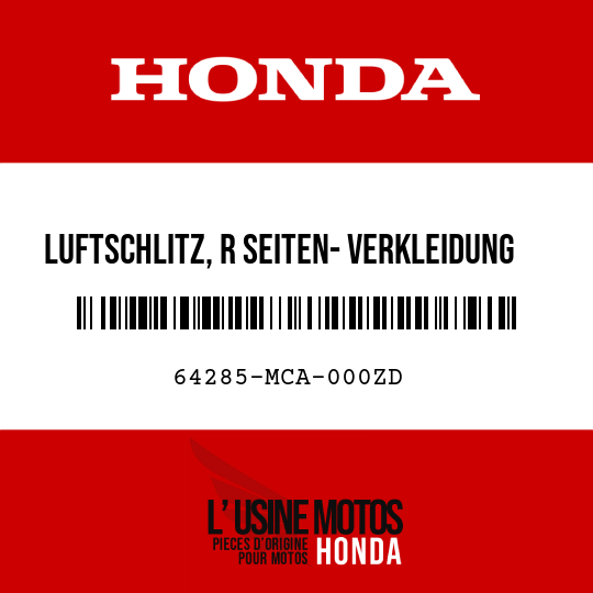 image de 64285-MCA-000ZD LUFTSCHLITZ, R SEITEN- VERKLEIDUNG Y130P 