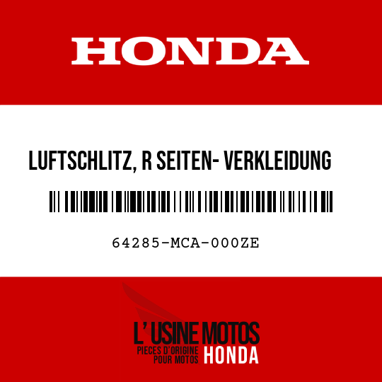 image de 64285-MCA-000ZE LUFTSCHLITZ, R SEITEN- VERKLEIDUNG NH326P 