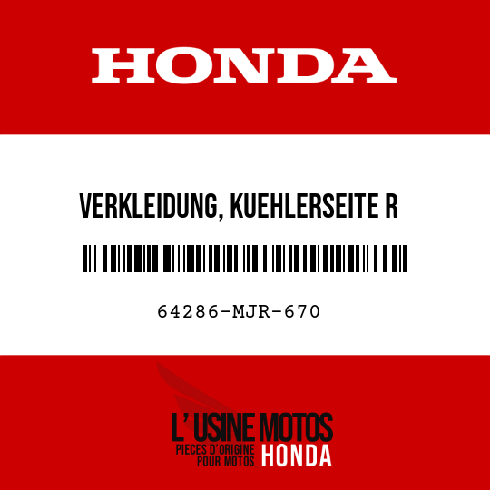 image de 64286-MJR-670 VERKLEIDUNG, KUEHLERSEITE R