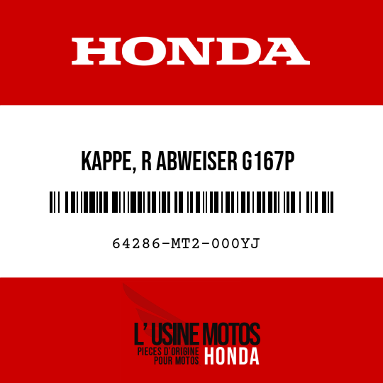 image de 64286-MT2-000YJ KAPPE, R ABWEISER G167P 