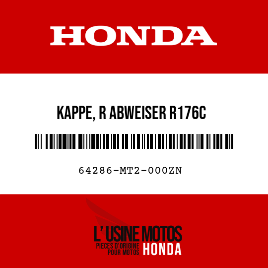 image de 64286-MT2-000ZN KAPPE, R ABWEISER R176C 