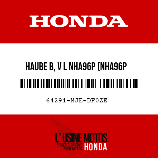 image de 64291-MJE-DF0ZE HAUBE B, V L NHA96P (NHA96P METALLOIDES PERLENWEISS)