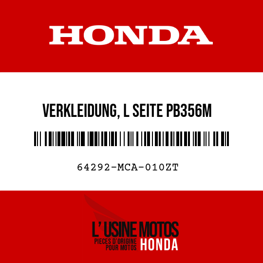 image de 64292-MCA-010ZT VERKLEIDUNG, L SEITE PB356M 