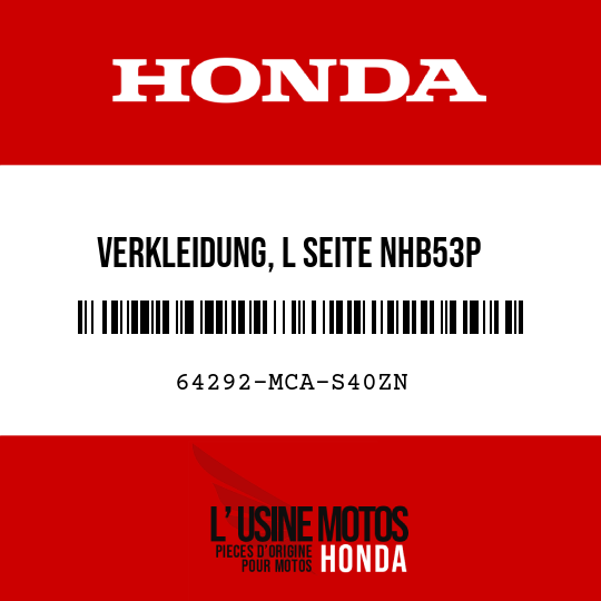 image de 64292-MCA-S40ZN VERKLEIDUNG, L SEITE NHB53P