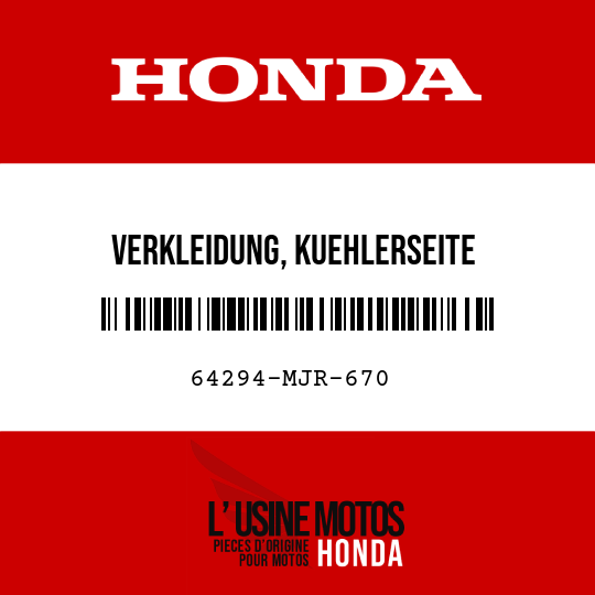 image de 64294-MJR-670 VERKLEIDUNG, KUEHLERSEITE