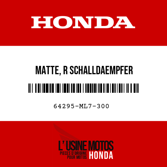 image de 64295-ML7-300 MATTE, R SCHALLDAEMPFER