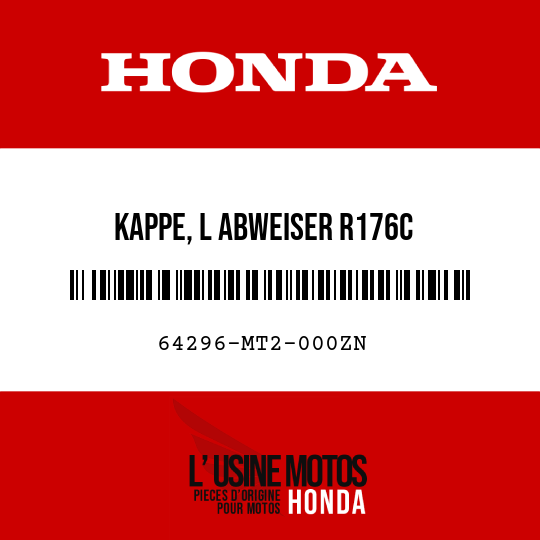 image de 64296-MT2-000ZN KAPPE, L ABWEISER R176C 