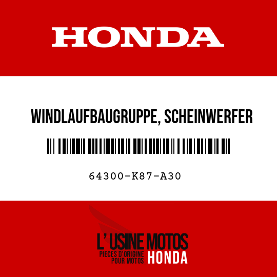 image de 64300-K87-A30 WINDLAUFBAUGRUPPE, SCHEINWERFER