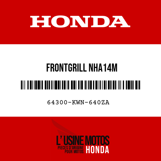 image de 64300-KWN-640ZA FRONTGRILL NHA14M