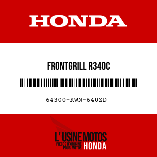 image de 64300-KWN-640ZD FRONTGRILL R340C