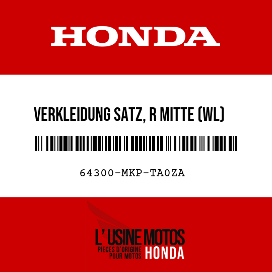 image de 64300-MKP-TA0ZA VERKLEIDUNG SATZ, R MITTE (WL) TYPE3