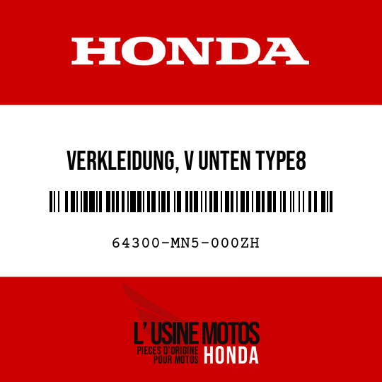 image de 64300-MN5-000ZH VERKLEIDUNG, V UNTEN TYPE8 