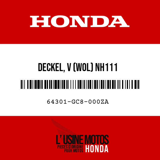 image de 64301-GC8-000ZA DECKEL, V (WOL) NH111 