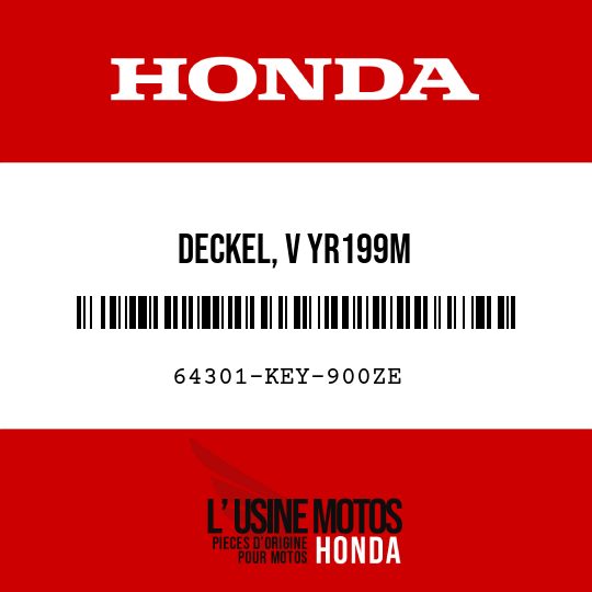 image de 64301-KEY-900ZE DECKEL, V YR199M 