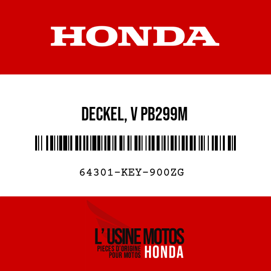 image de 64301-KEY-900ZG DECKEL, V PB299M 