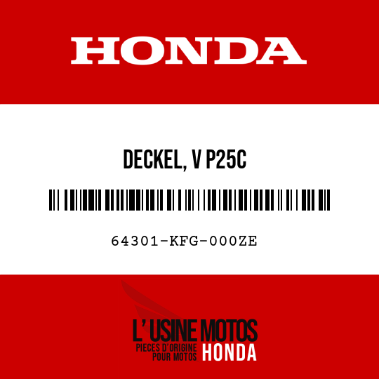image de 64301-KFG-000ZE DECKEL, V P25C 