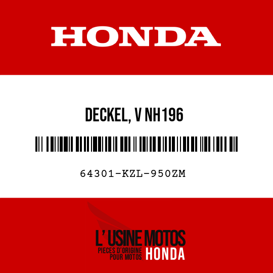 image de 64301-KZL-950ZM DECKEL, V NH196