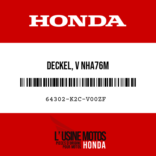 image de 64302-K2C-V00ZF DECKEL, V NHA76M