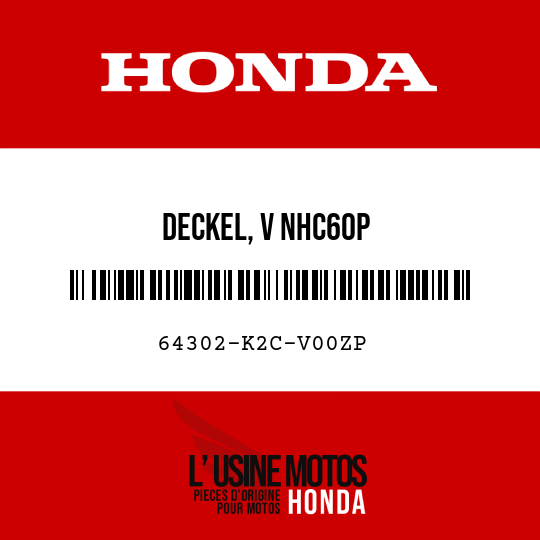 image de 64302-K2C-V00ZP DECKEL, V NHC60P