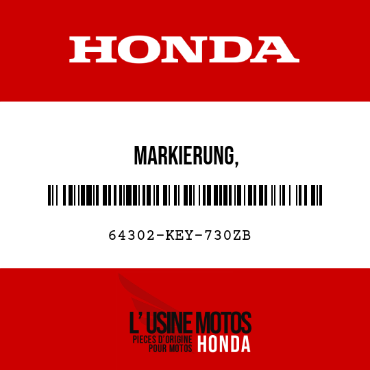 image de 64302-KEY-730ZB MARKIERUNG, WINDSCHUTZSCHEIBEN-VERZIERUNG () TYPE7