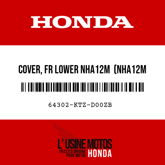 image de 64302-KTZ-D00ZB COVER, FR LOWER NHA12M  (NHA12M INTERSTELLAR BLACK METALLIC)