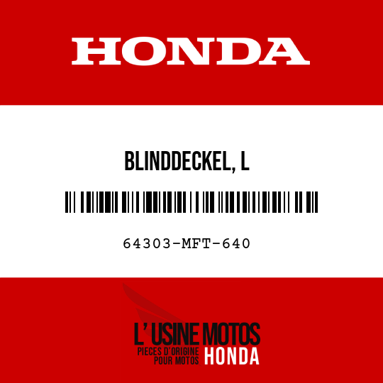 image de 64303-MFT-640 BLINDDECKEL, L