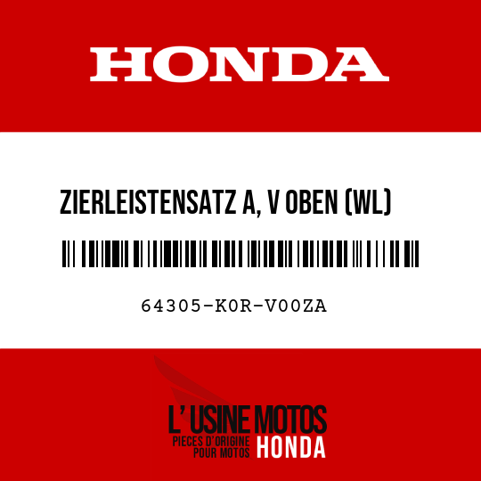 image de 64305-K0R-V00ZA ZIERLEISTENSATZ A, V OBEN (WL) TYPE1