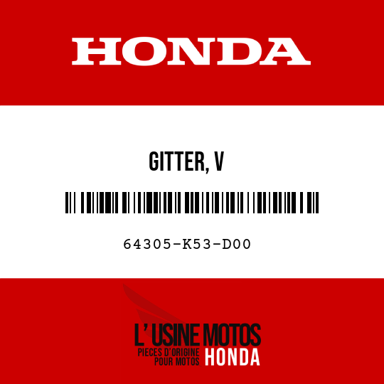 image de 64305-K53-D00 GITTER, V
