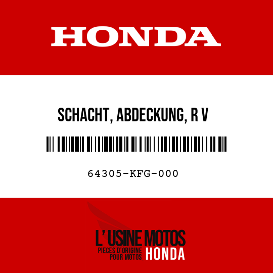 image de 64305-KFG-000 SCHACHT, ABDECKUNG, R V