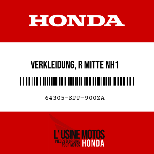 image de 64305-KPP-900ZA VERKLEIDUNG, R MITTE NH1 