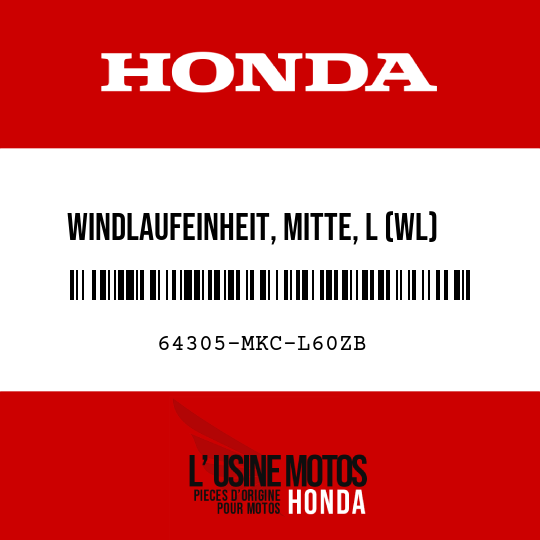 image de 64305-MKC-L60ZB WINDLAUFEINHEIT, MITTE, L (WL) TYPE2