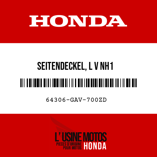 image de 64306-GAV-700ZD SEITENDECKEL, L V NH1 