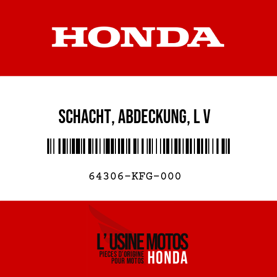 image de 64306-KFG-000 SCHACHT, ABDECKUNG, L V
