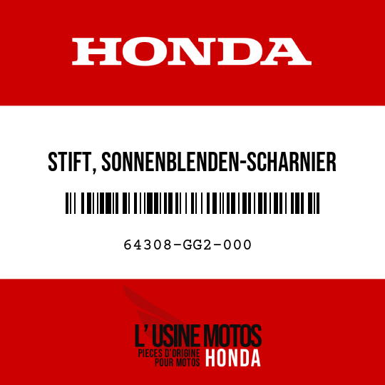 image de 64308-GG2-000 STIFT, SONNENBLENDEN-SCHARNIER