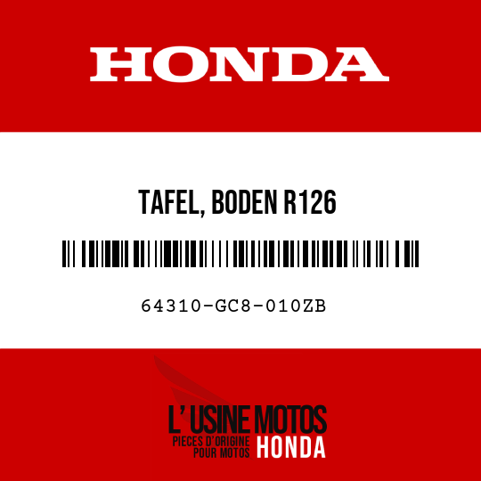 image de 64310-GC8-010ZB TAFEL, BODEN R126 