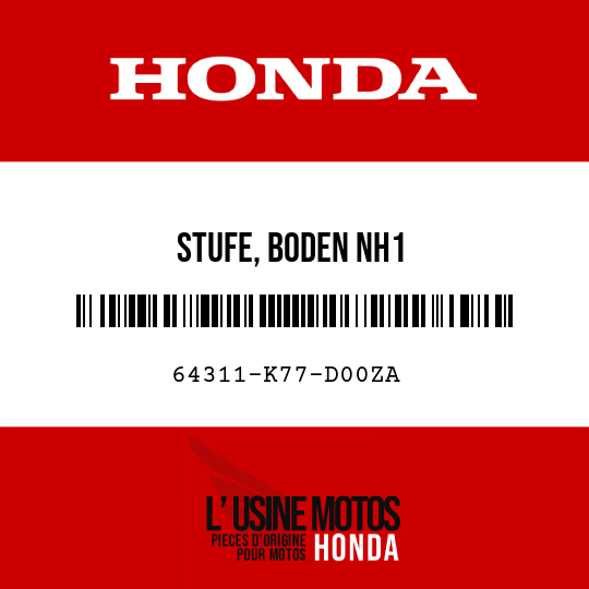 image de 64311-K77-D00ZA STUFE, BODEN NH1